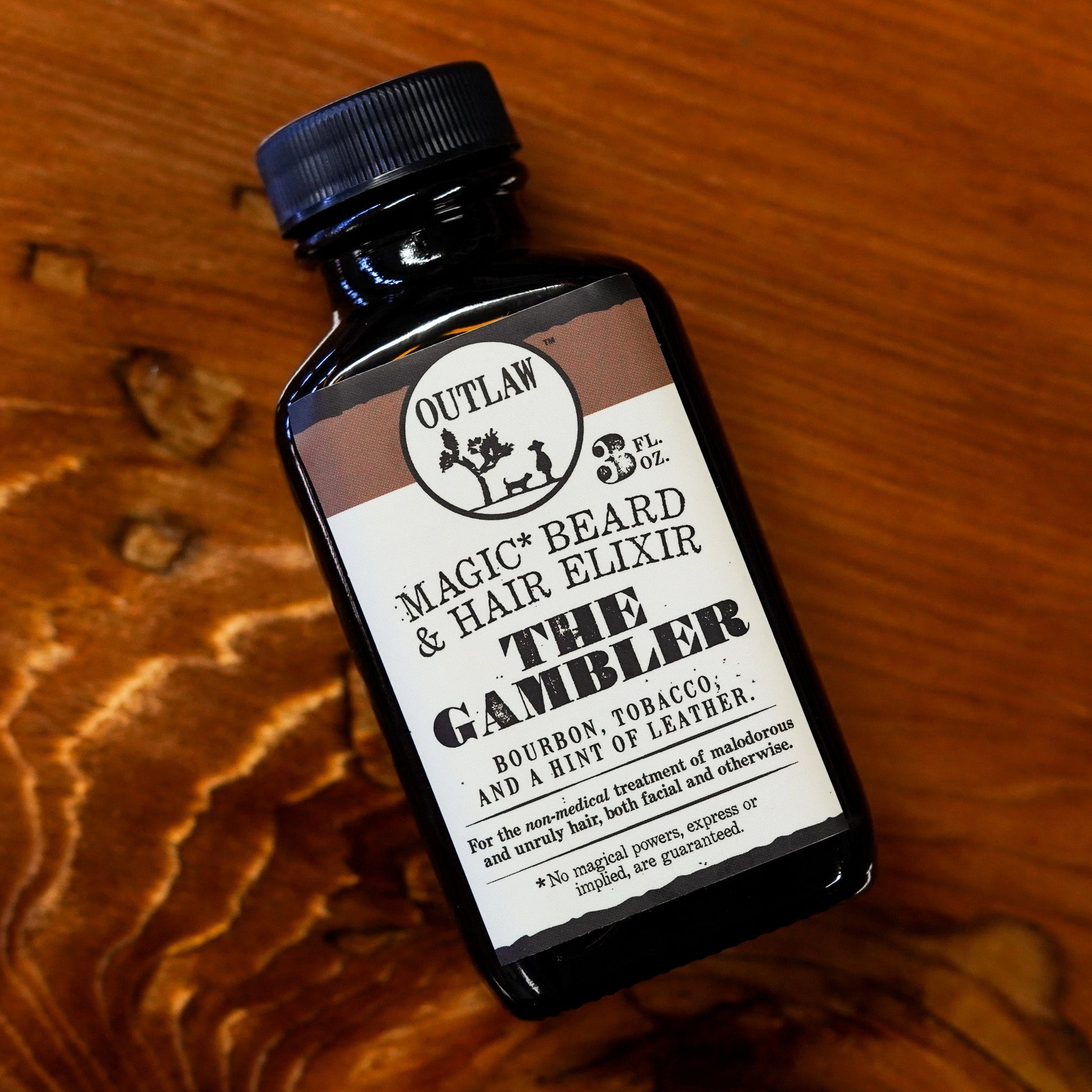 The Gambler Bourbon Tobacco Leather Scented beard oil for men and women