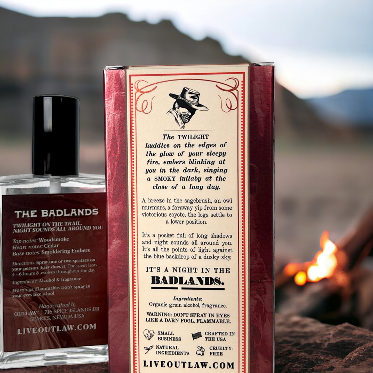 The Badlands Cedar & Campfire Cologne - 6 Pack