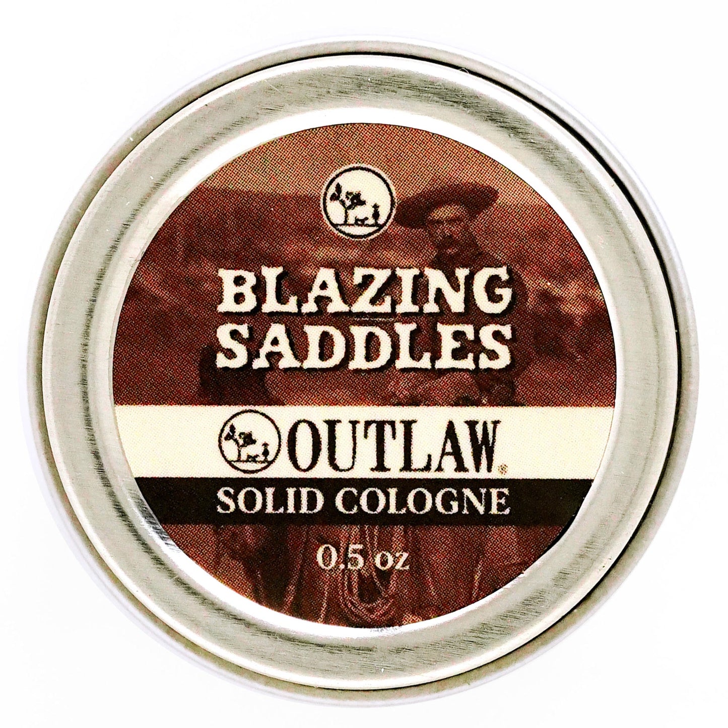 Leather Sandalwood Solid Cologne for Men and Women, by Outlaw