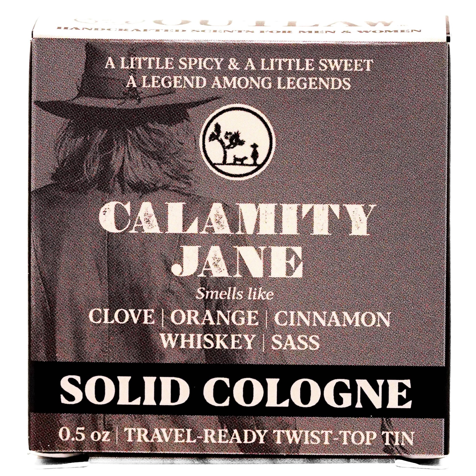 Clove Cinnamon Orange Solid Cologne for Men and Women, by Outlaw