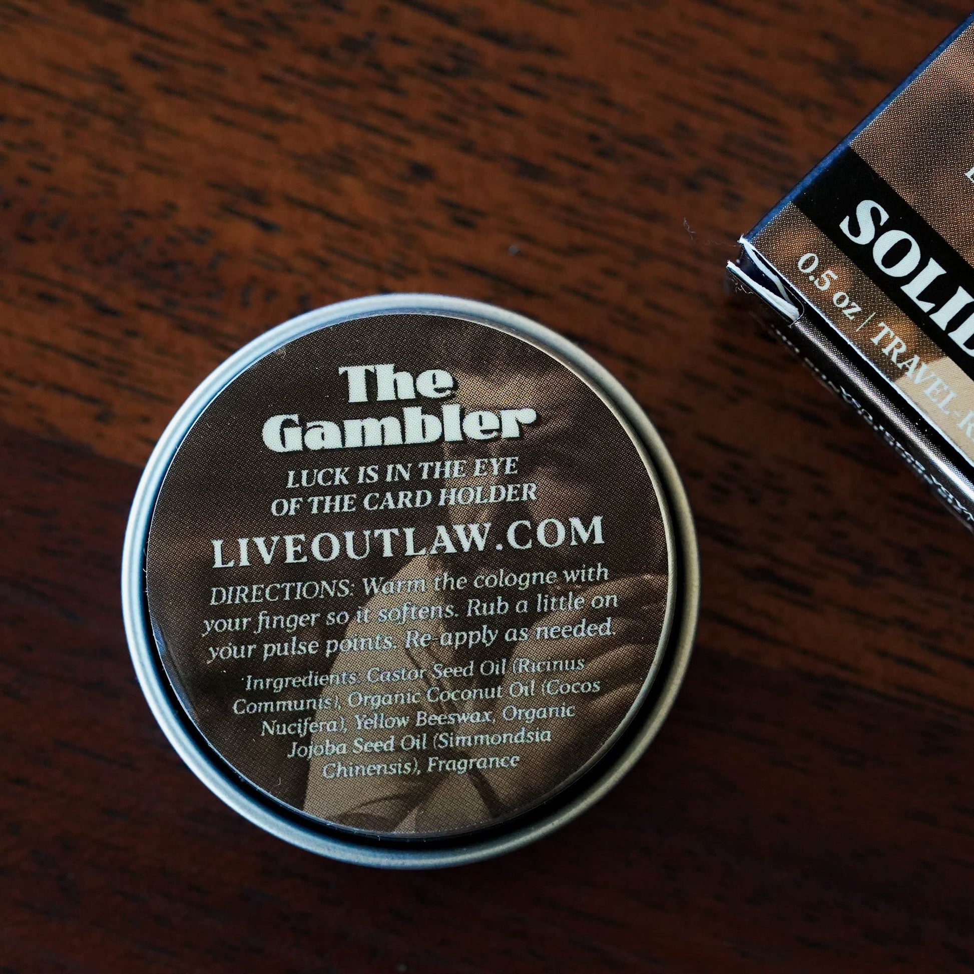 Bourbon Tobacco Solid Cologne for Men and Women, by Outlaw