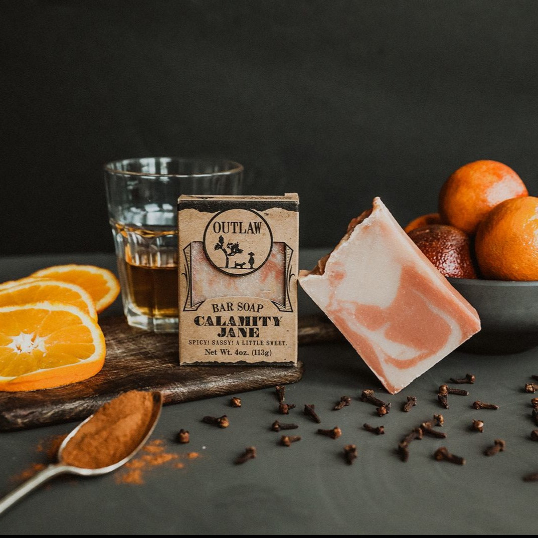 Orange whiskey men soap by Outlaw