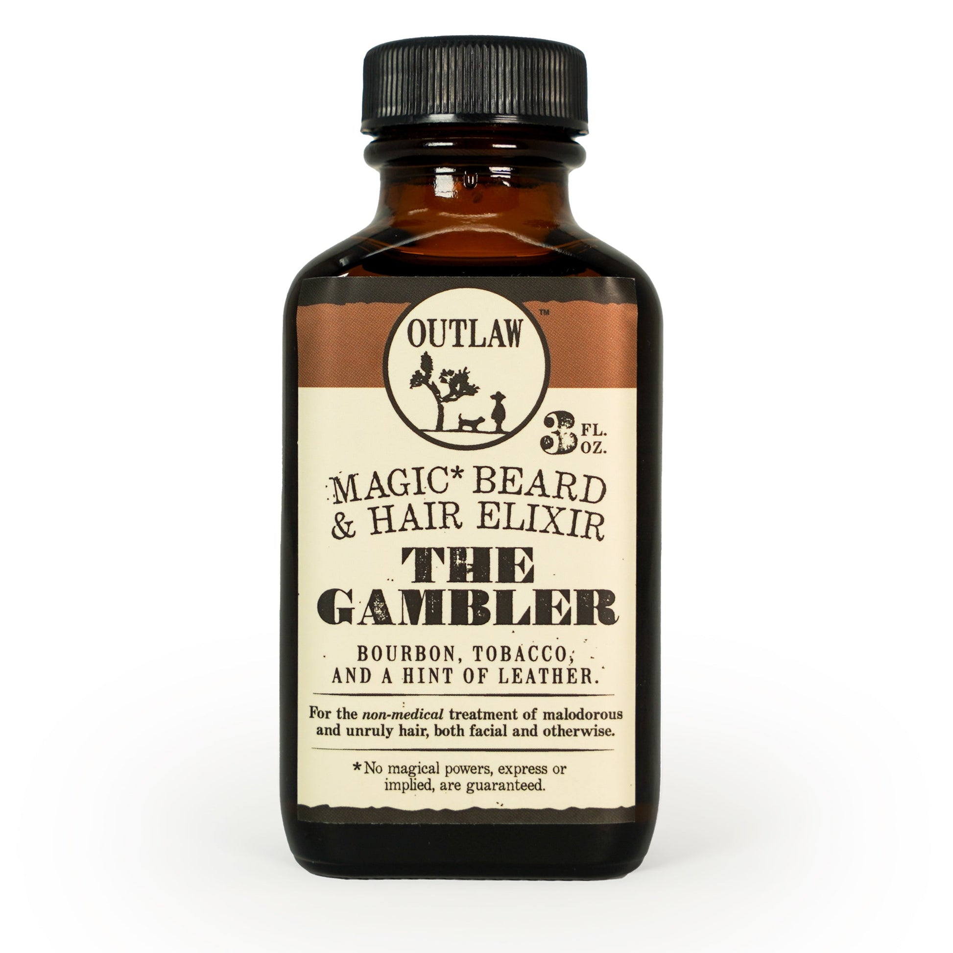 The Gambler Bourbon Tobacco Leather Scented beard oil for men and women