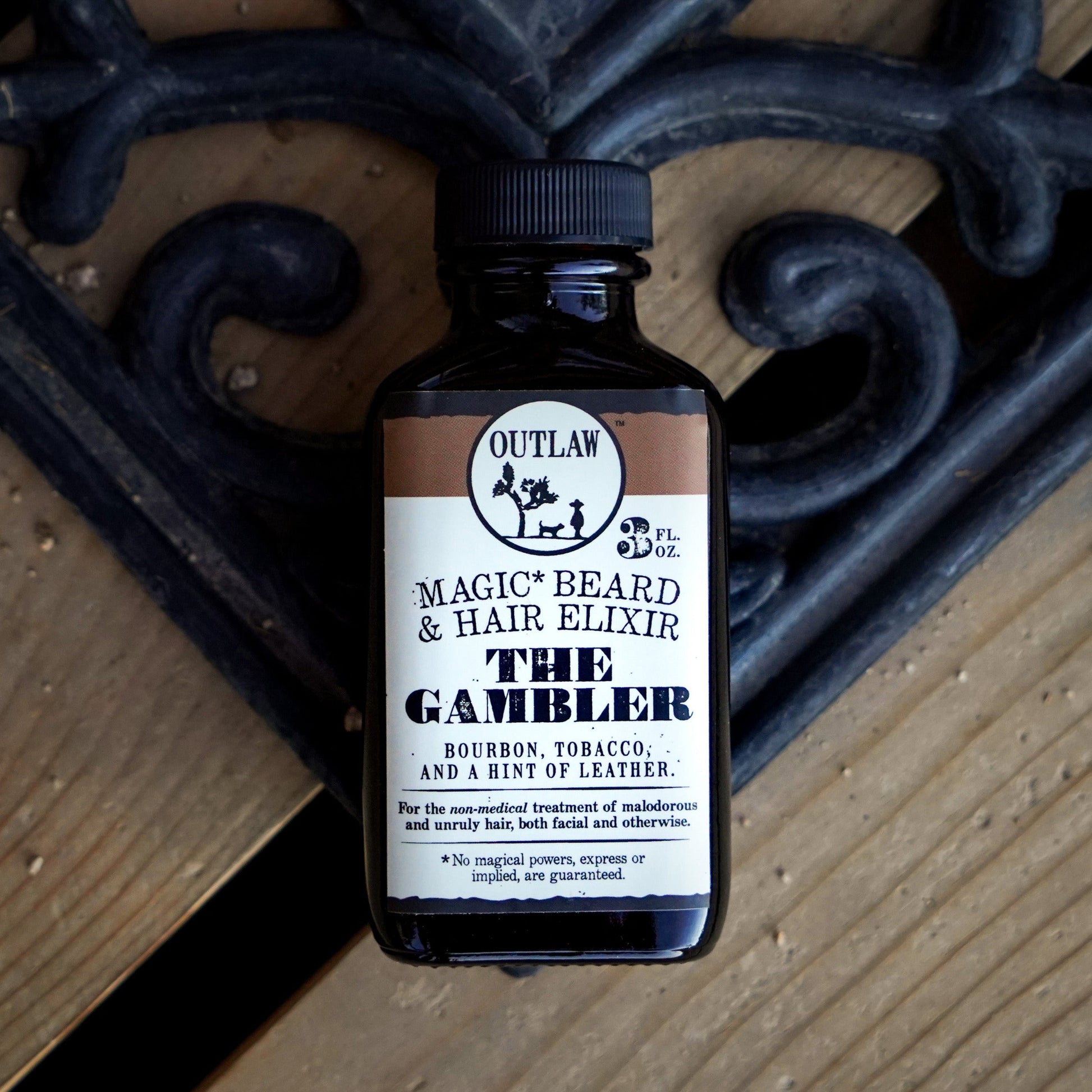 The Gambler Bourbon Tobacco Leather Scented beard oil for men and women